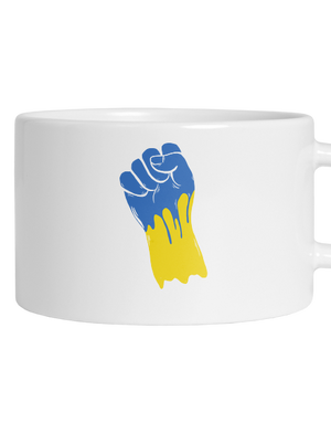 Ukrajina - Ruka hrnek makronka White