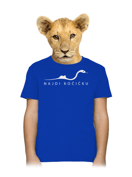 Najdi kočičku dětské tričko Royal Blue