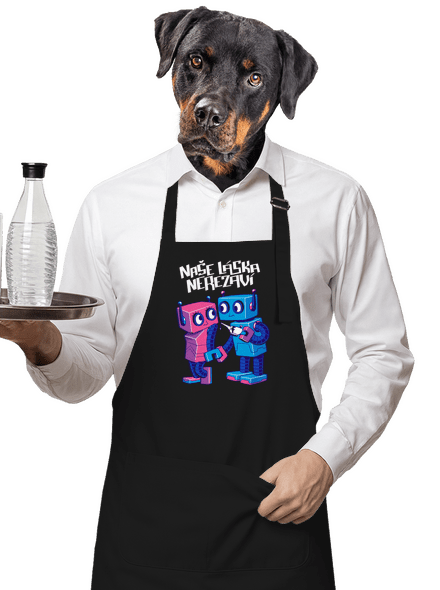 Roboti zástěra Black