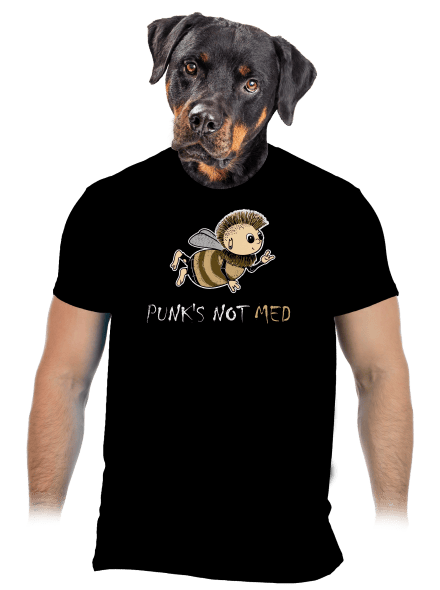 Punks Not Med pánské tričko Black