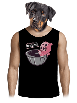 Ve formě pánské tílko Black