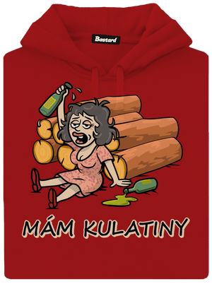 Mám kulatiny dámská mikina klokanka Red Mal