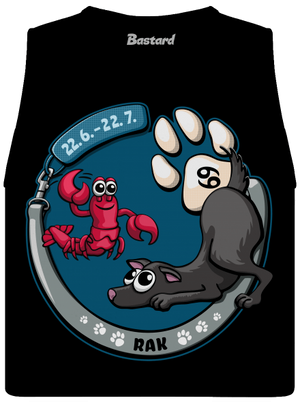 Psí horoskop: Rak dámské tílko volné Black