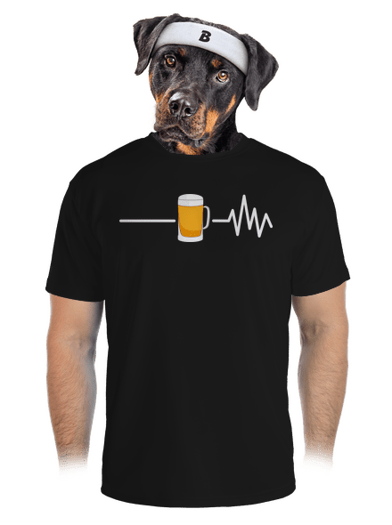 Beer help pánské sportovní tričko Black