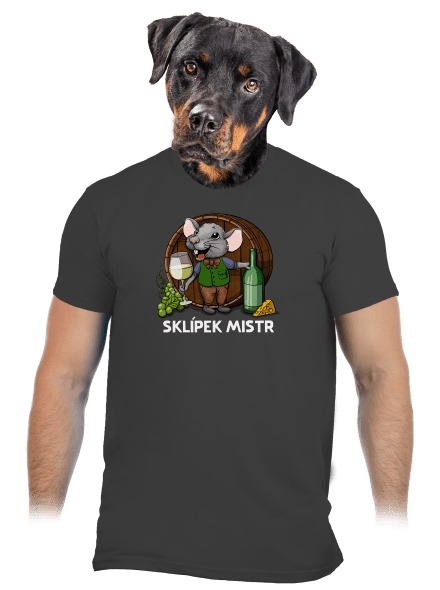 Sklípek mistr pánské tričko Dark Grey