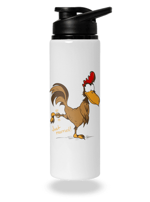 Novomanželé lahev na vodu White