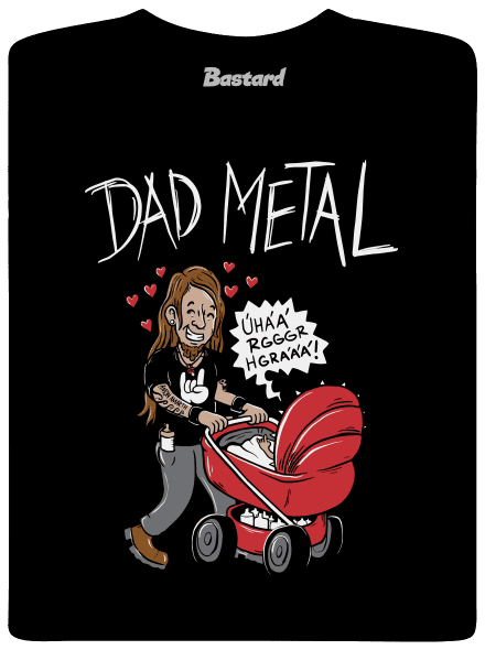 Dad metal dětské tričko Black