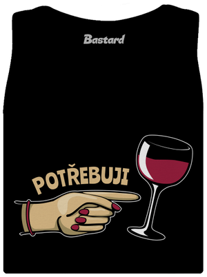 Rodinné potřeby dámské tílko klasické Black