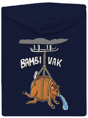 Bambi vak pánská mikina na zip Navy