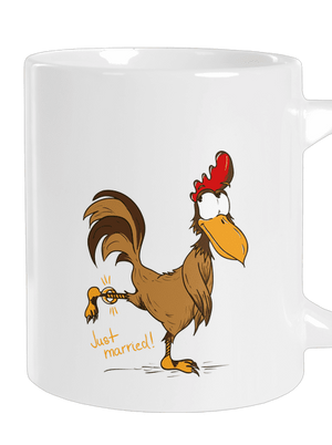 Novomanželé velký hrnek White