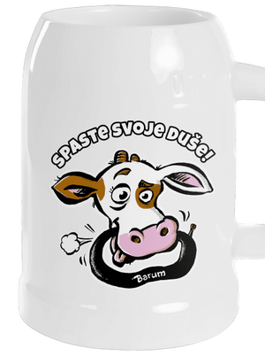 Spaste svoje duše půllitr White