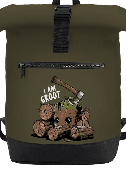 I Am Groot batoh Military Green