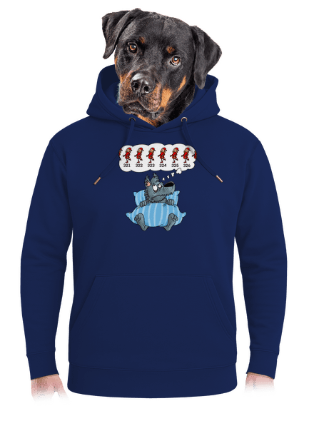 Vlčí nespavost unisex mikina premium Navy