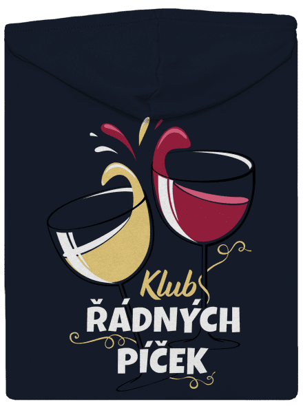 Klub řádných píček dámská mikina na zip Navy Mal