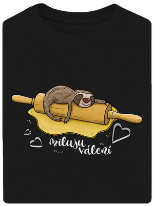 Miluju válení unisex tričko oversized Black