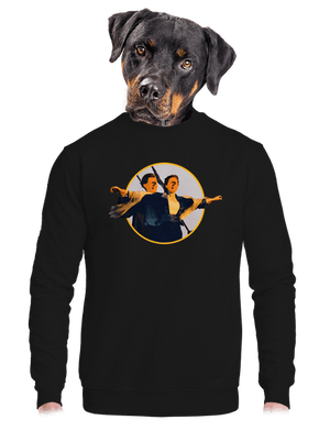 Titanic unisex mikina bez kapuce Black