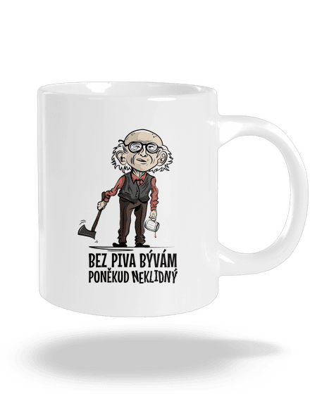 Neklidný bez piva velký hrnek White
