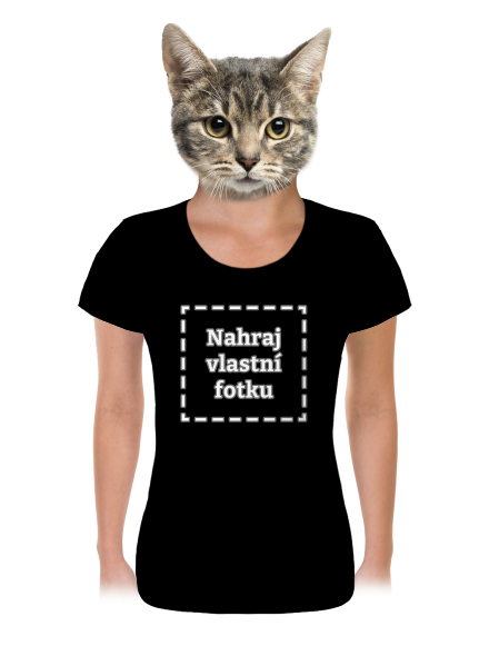 Vlastní potisk dámské tričko Black