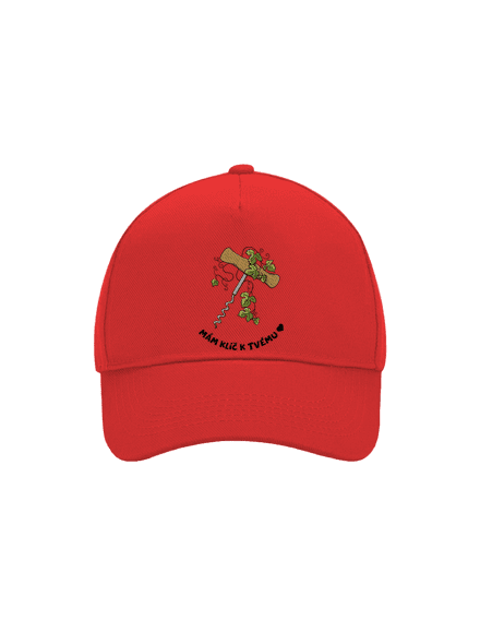 Otevři mé srdce kšiltovka baseballka Classic Red