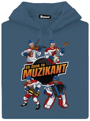 Co Čech, to hokejista dámská mikina klokanka Denim