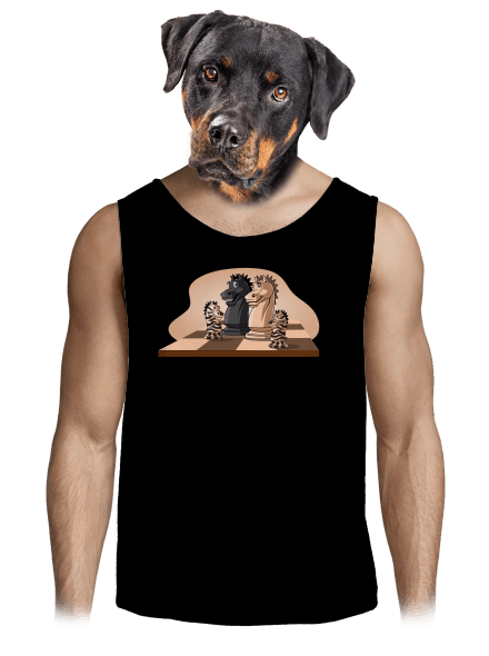 Šachová rodina pánské tílko Black