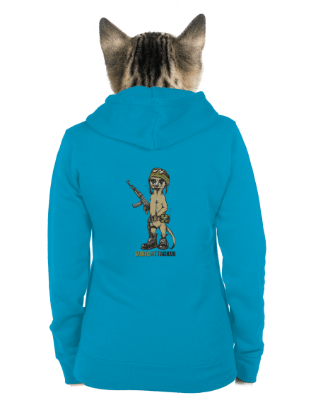 Surikata dámská mikina na zip Blue Atol