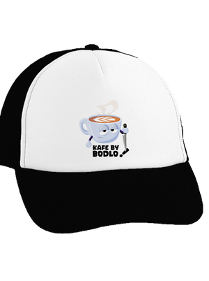 Kafe by bodlo kšiltovka truckerka Black cap