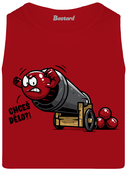 Chceš dělo? pánské tílko Red