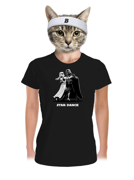 Star dance dámské sportovní tričko Black