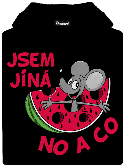 Jsem jiná pánská mikina klokanka Black