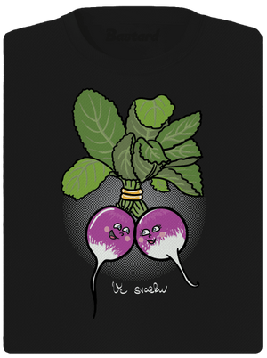 Ředkvičky ve svazku dámské sportovní tričko Black