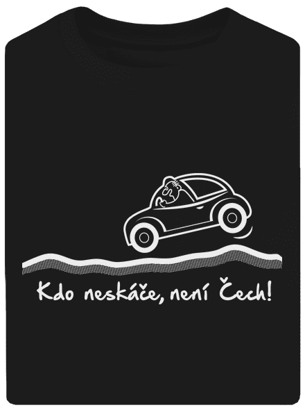 Kdo neskáče unisex tričko oversized Black