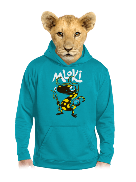 mLoki dětská mikina klokanka Hawaiian Blue