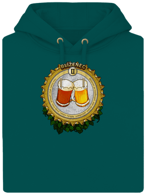 Pivní horoskop: Blíženec unisex mikina premium Emerald Green