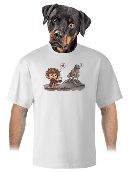 Zamilovaný Frodo unisex tričko oversized White
