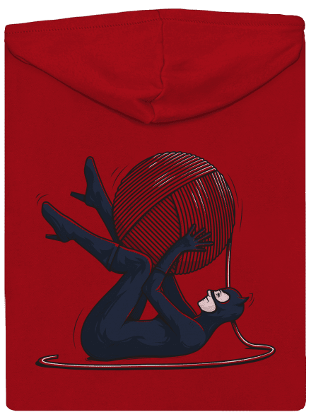 Catwoman pánská mikina na zip Red