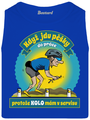 Závislost na kole pánské tílko Royal Blue