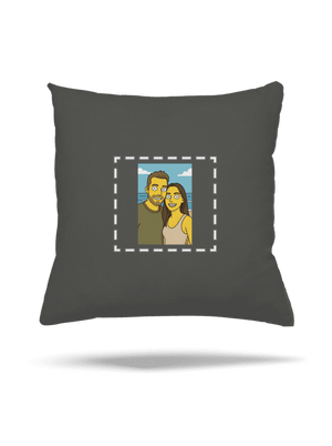 Simpsonovi z vlastní fotky polštář Gray Pol