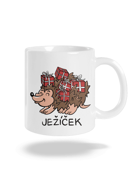 Ježíček klasický hrnek White