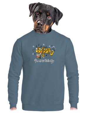 unisex mikina bez kapuce