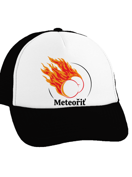 Meteořiť kšiltovka truckerka Black cap