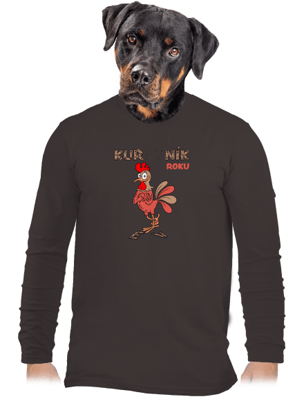 Kur(ev)ník roku pánské dlouhý rukáv Bear Brown