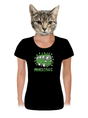 Mikrobus dámské tričko Black