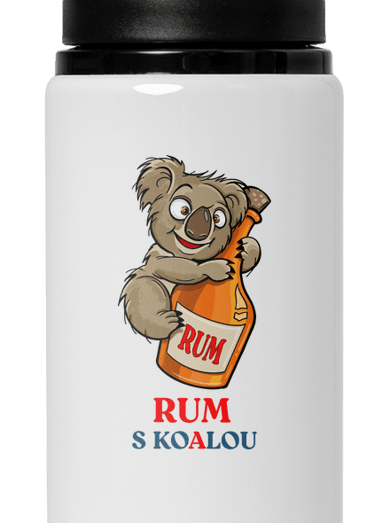 Rum s koalou lahev na vodu White