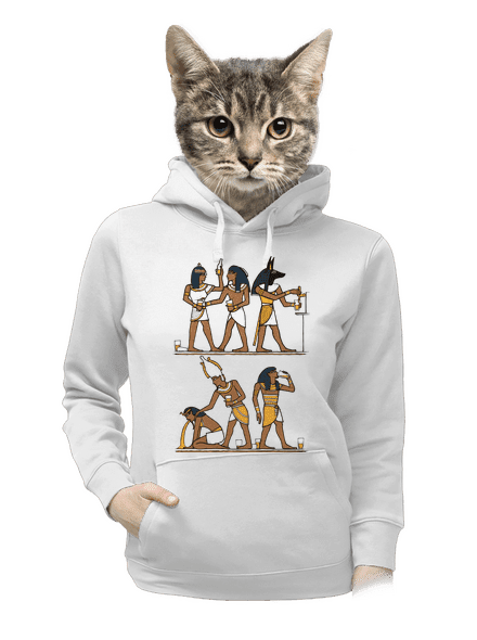 Egyptská párty dámská mikina klokanka White