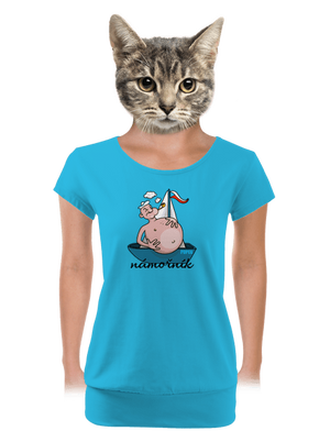 dámské tričko s lemem