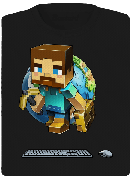 B17: Minecraft dámské sportovní tričko Black