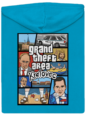 Královec dámská mikina na zip Blue Atol