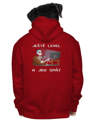 Ještě level pánská mikina na zip Red