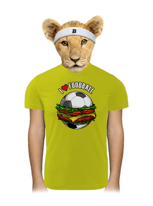 Foodball dětské sportovní tričko Neon Yellow